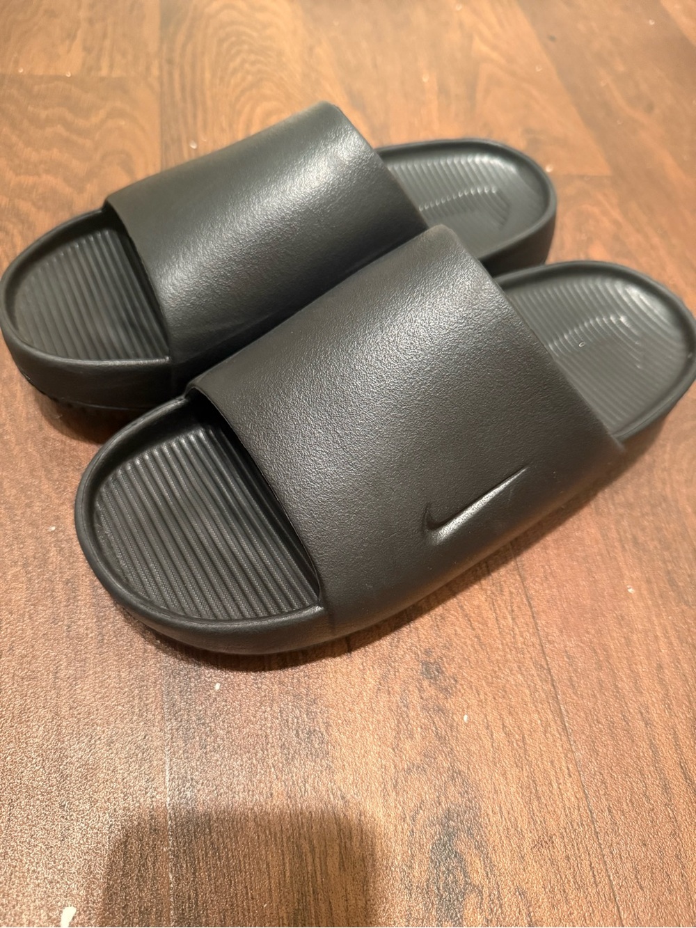 Nike Black Slide Sandals with Subtle Swoosh